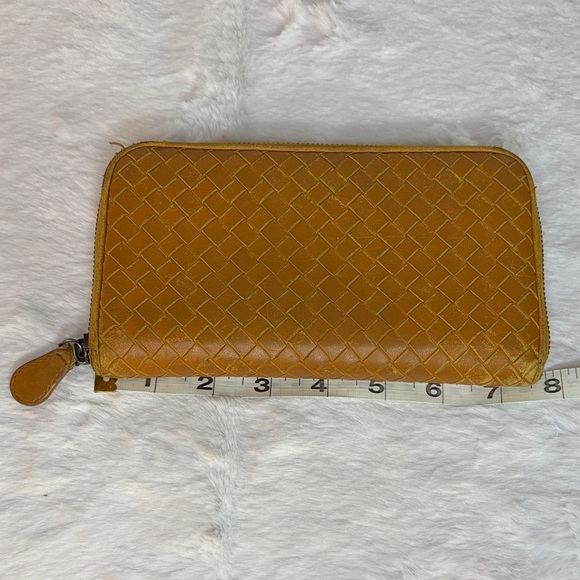 Project Piece - Bottega Veneta Authentic Intrecciato Tan Woven Leather Wallet - Picture 10 of 11